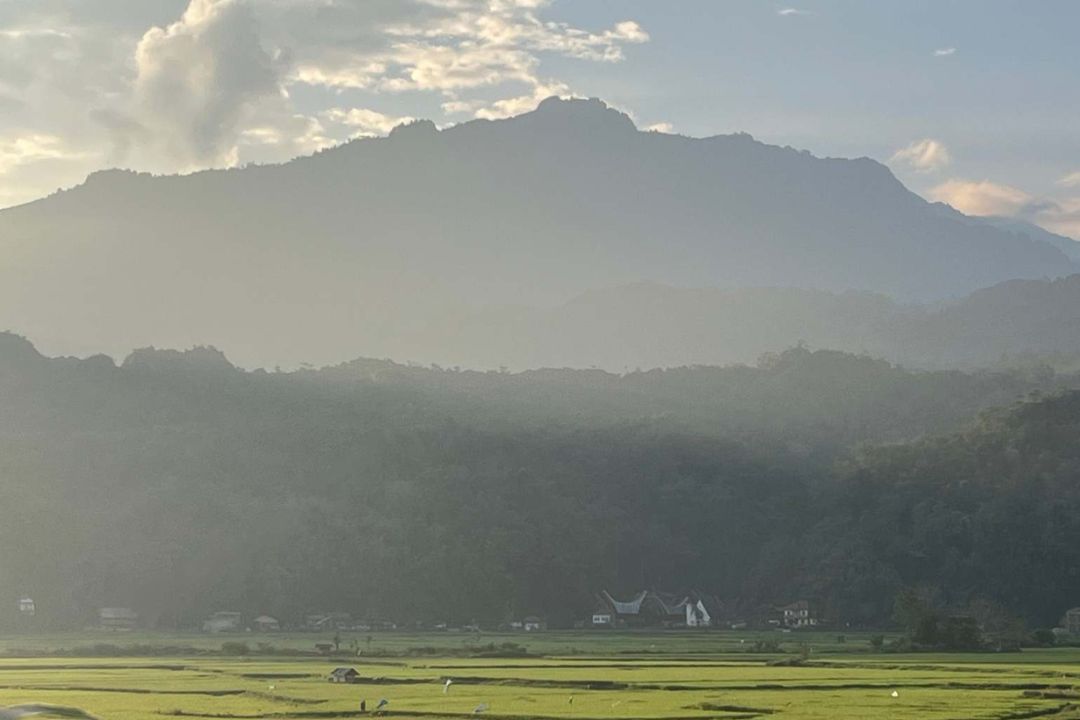 sesean mountain in north toraja close to rantepao